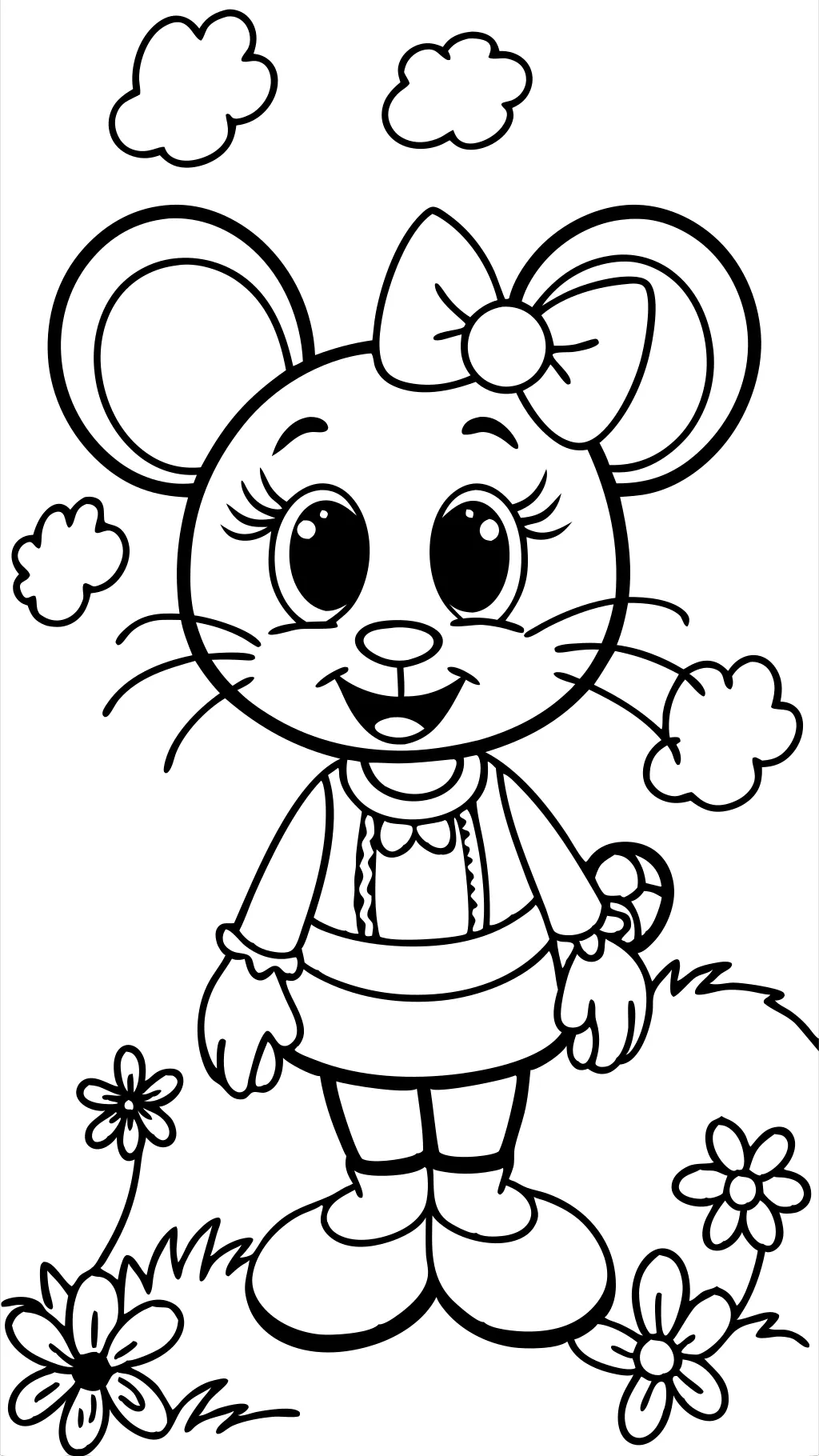 Mini Mouse Coloring Page